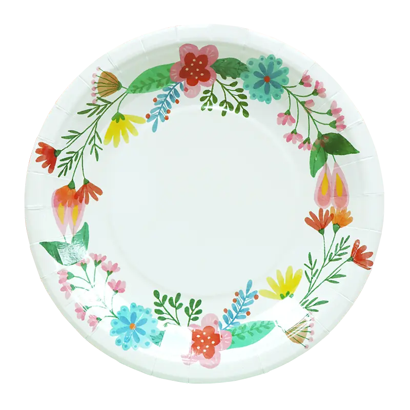 Assiettes à papier 8,5 pouces 24CT