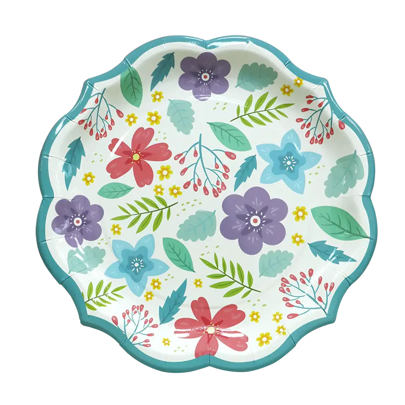 Assiettes en papier à motif personnalisé