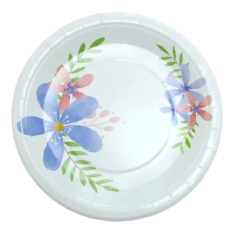 Assiettes en papier résistantes à l'huile
